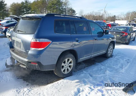 2013 Toyota Highlander Base Plus V6 from USA, damaged, VIN 5TDBK3EH6DS259582